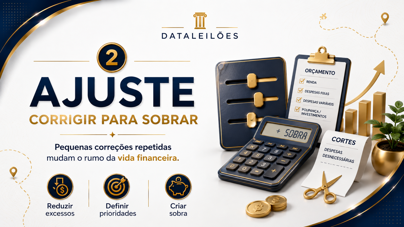 Etapa de ajuste do curso Mapa das Finanças
