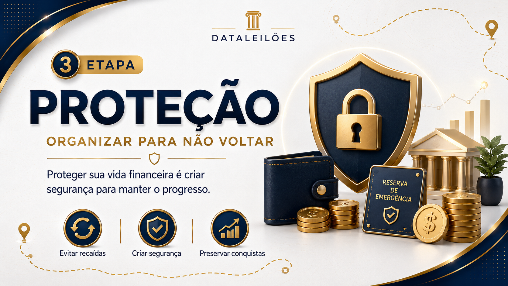 Etapa de proteção do curso Mapa das Finanças